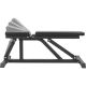 Gorilla Sports Polohovateľná lavička, 119 cm, čierna