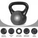 Gorilla Sports Kettlebell činka, plast, čierna, 20 kg