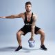 Gorilla Sports Kettlebell činka, vinylová, ružová, 2 kg