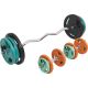 Gorilla Sports Set nakladacích tyčí + závažia, pružiny, 70 kg