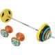 Činkový set 100 kg s gripper kotúčmi a hviezdicovým uzáverom