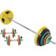 Činkový set 100 kg s gripper kotúčmi a pružinovým uzáverom