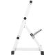 Gorilla Sports Stojan na záťažové dosky, 50/51 mm, biely