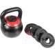 Gorilla Sports Kettlebell, nastaviteľná hmotnosť 8 - 16 kg