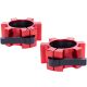 Gorilla Sports Rýchloupínacie uzávery 50-51 mm 2 ks, červená