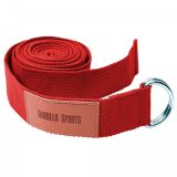 Gorilla Sports Joga pás, červený, 260 cm