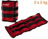 MOVIT záťažové manžety, 2 x 2 kg červená