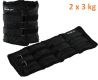 MOVIT záťažové manžety, 2 x 3 kg čierna