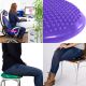 Balančný vankúš na sedenie MOVIT 37 cm, fialový