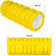 Posilňovací masážny valec - FITNESS ROLLER MOVIT žltá