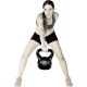 MOVIT Kettlebell činka - 2 kg, čierna/ružová