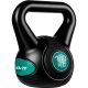 MOVIT Kettlebell činka - 10 kg, čierna/petrolejová