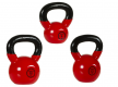 MOVIT Sada 3 kettlebell činiek, liatina a vinyl, 26 kg