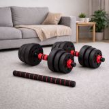 Nakladacie činky 2v1 – jednoručné aj obojručné, 20 kg