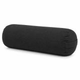Bolster na jogu valec, čierny, 60 × 20 cm
