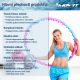 MOVIT Hula Hoop masážna obruč - 103 cm, 48 magnetov
