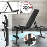 PHYSIONICS multi. posilňovacia lavica,116 x 33 x 48-120 cm