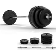 PHYSIONICS Vzpieračský set so závažím 165 cm, 60 kg