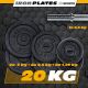 ScSPORTS Činkový set 20 kg, liatinové závažie, 30/31 mm os