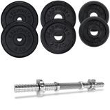 ScSPORTS Činkový set 20 kg, liatinové závažie, 30/31 mm os