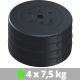 Súprava závaží na činky 30 kg, plast/cement, otvor 30/31 mm