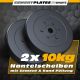 ScSPORTS Sada závaží 2x10 kg, plastové, priemer 30 mm