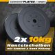ScSPORTS Sada závaží 2x10 kg, plastové, priemer 30 mm