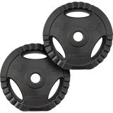 ScSPORTS kotúče 2x2,5 kg s úchytmi, plast/cement, 30/31 mm