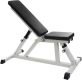 ScSPORTS Nastaviteľná posilňovacia lavica,200 kg,biela/čiern