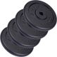 Sada liatinových kotúčov 40 kg, 4x10 kg, priemer 30/31 mm