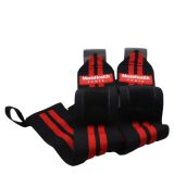 Zápästný obväz, čierny a červený, 2 kusy