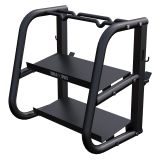 Gorilla Sports stojan na činky, 2 úrovne, čierny