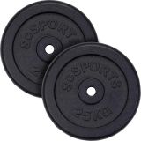 ScSPORTS Liatinové kotúče 25 kg, 30/31 mm, súprava 2 ks