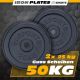 ScSPORTS Liatinové kotúče 25 kg, 30/31 mm, súprava 2 ks