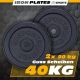 ScSPORTS Liatinové kotúče 20 kg, 30/31 mm, súprava 2 ks