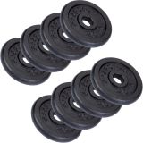 ScSPORTS Liatinové závažie 20 kg, súprava 8x2,5 kg, 30/31 mm
