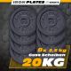 ScSPORTS Liatinové závažie 20 kg, súprava 8x2,5 kg, 30/31 mm