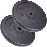 ScSPORTS Liatinové kotúče 30 kg, 30/31 mm, súprava 2 ks