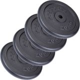 ScSPORTS Liatinové kotúče 20 kg, 30/31 mm, súprava 4 ks