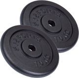Sada liatinových kotúčov 20 kg, 2x10 kg, 30/31 mm, čierne