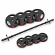 Nakladací činkový set 40 kg, os 160 cm, 30 mm, čierny