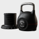 Gorilla Sports nastaviteľný kettlebell, 2–20 kg, čierny