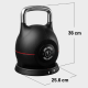 Gorilla Sports nastaviteľný kettlebell, 2–20 kg, čierny