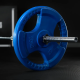 Gorilla Sports Liatinový činkový kotúč, pogumovaný, 15 kg