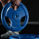 Gorilla Sports Liatinový činkový kotúč, pogumovaný, 25 kg