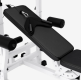 Gorilla Sports Posilňovacia lavica + liatinový set činiek, biela