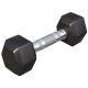 Gorilla Sports Šesťhranná pogumovaná činka, 2 kg