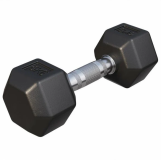 Gorilla Sports Šesťhranná pogumovaná činka, 6 kg