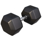 Gorilla Sports Šesťhranná pogumovaná činka, 35 kg