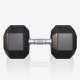 Gorilla Sports Šesťhranná pogumovaná činka, 35 kg